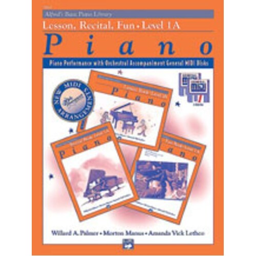 Alfred's Basic Piano Lesson Recital Fun Level 1A Midi Book