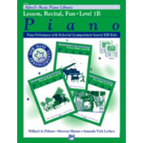 Alfred's Basic Piano Lesson Recital Fun Level 1B Midi Book