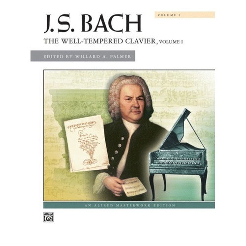 Bach - The Well-Tempered Clavier Vol. 1 for Piano, Alfred Music, 224 Pages, Comb Binding, Masterwork Edition