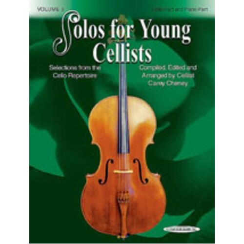 Solos For Young Cellists Vol 3 Vc Piano Book