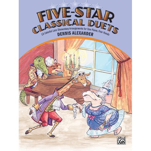 Five Star Classical Duets for Piano by Dennis Alexander, 32 Pages, Alfred Music