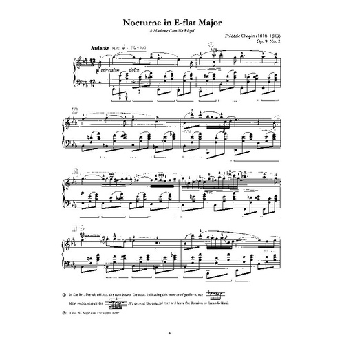 Chopin - Nocturne in E-flat Major Op. 9 No. 2 for Piano, Alfred Masterwork Edition