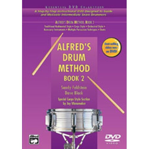 Alfreds Drum Method Book 2 DVD Book