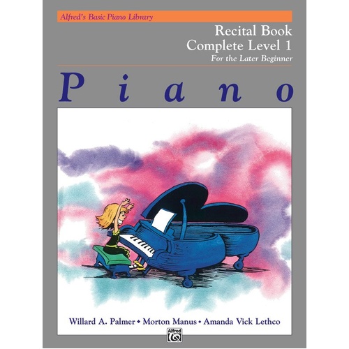 Alfred's Basic Piano Library Recital Book Complete Level 1 (1A/1B)