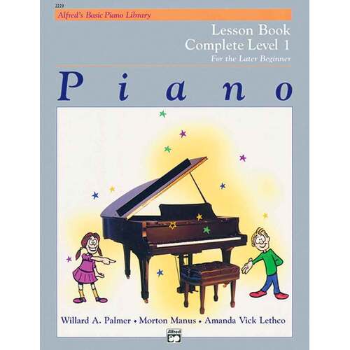 Alfred's Basic Piano Lesson Complete Level 1 (1A/1B) Later Beginn (Softcover Book)