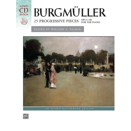 Burgmuller 25 Progressive Studies Op. 100 BK/CD - Alfred Masterwork Edition