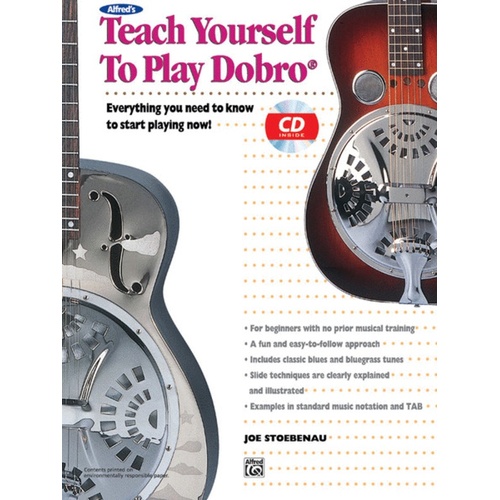 Teach Yourself To Play Dobro Book/CD Guitar Book