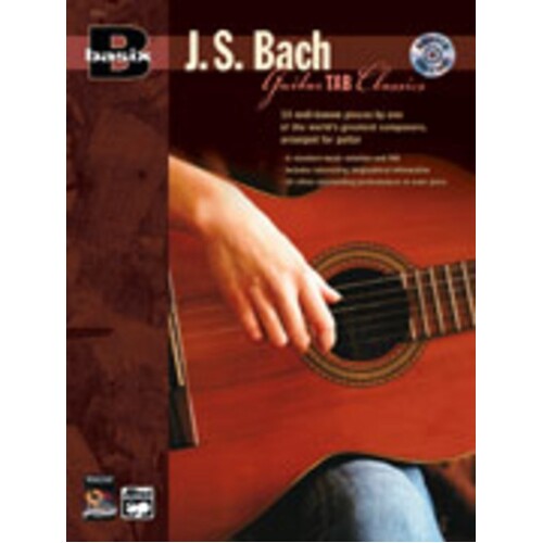 Basix Guitar TAB Classics J S Bach Book/CD Book