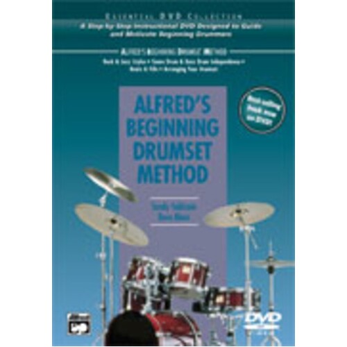 Alfreds Beginning Drumset Method DVD Book