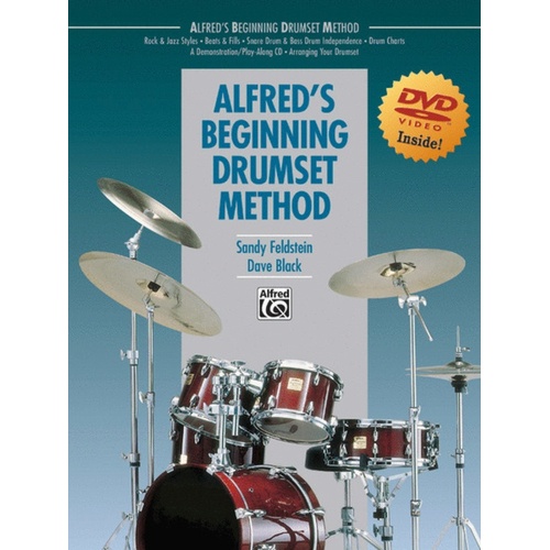 Alfreds Beginning Drumset Method Book/DVD Book