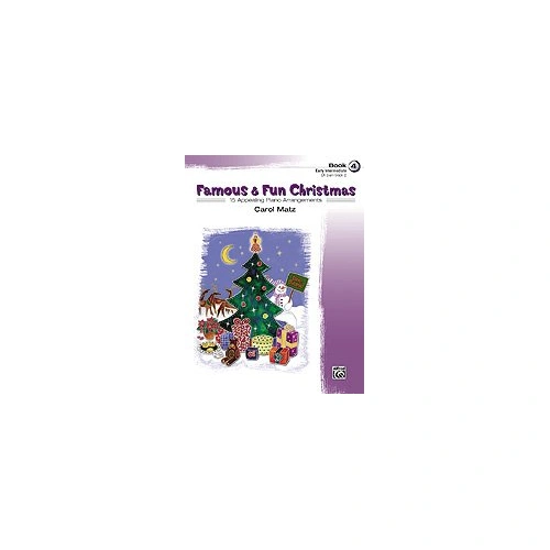 Famous & Fun Christmas Book 4 for Piano by Carol Matz, 32 Pages, Alfred Music
