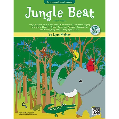 Jungle Beat BK/Ola by Lynn Kleiner - Classroom Music Curriculum, 76 Pages, Award-Winning Interactive Learning for Teachers and Students