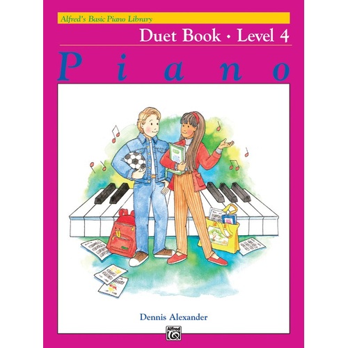 Alfred's Basic Piano Library Duet Book Level 4 by Dennis Alexander