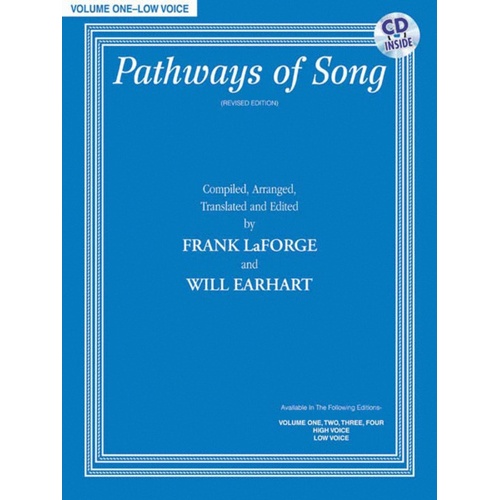 Pathways Of Song Book 1 Book/CD Low Voice