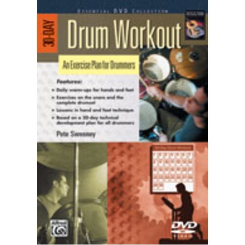 30 Day Drum Workout DVD Book