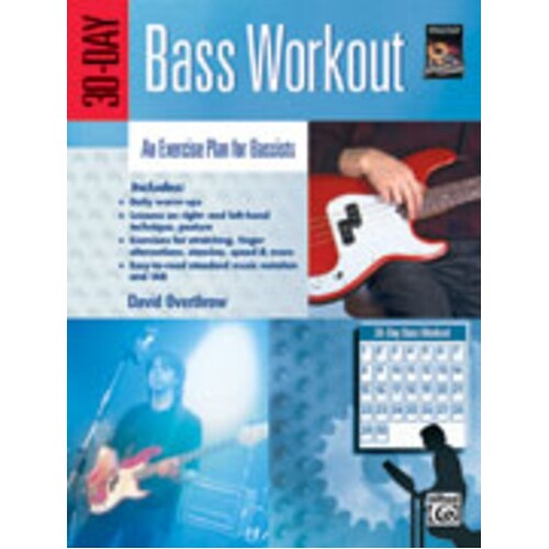 30 Day Bass Workout Book/DVD Book