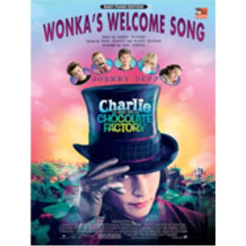 Wonkas Welcome Song Easy Piano Arr Coates Book