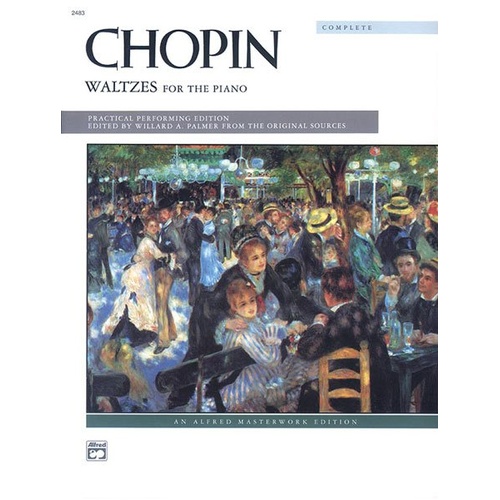 Chopin - Complete Waltzes for Piano, 104 Pages, Alfred Masterwork Edition