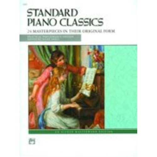 Standard Piano Classics - Alfred Masterwork Edition, 80 Pages, 24 Masterpieces by 10 Composers, Baroque to Romantic Eras