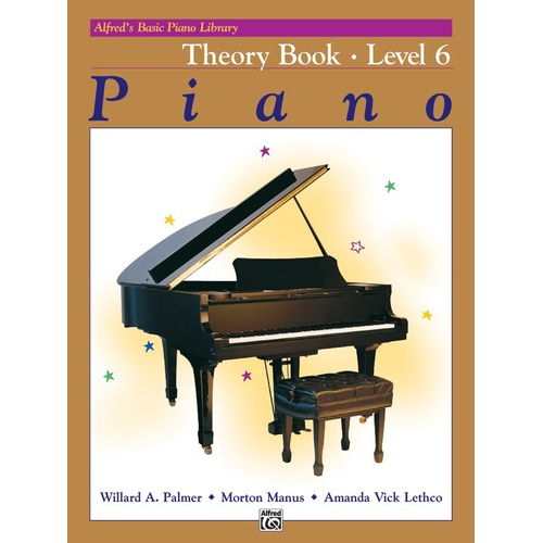 Alfred's Basic Piano Library Theory Book Level 6