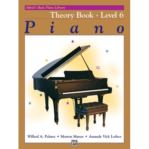 Alfred's Basic Piano Library Theory Book Level 6