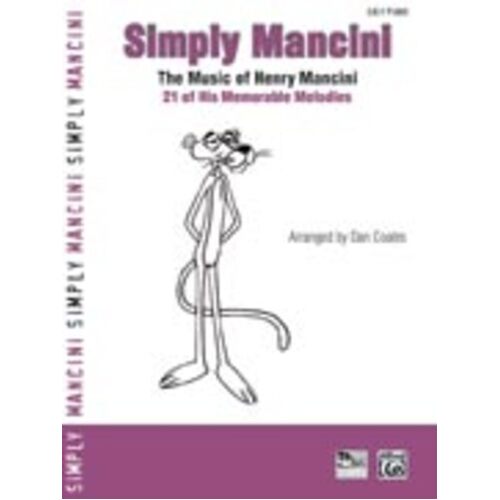 Simply Mancini Easy Piano Arr Coates Book