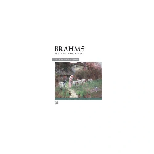 Brahms - 23 Selected Piano Works, Alfred Masterwork Edition, 108 Pages, Piano, Includes Preface, Biography, Photographs, Performance Notes