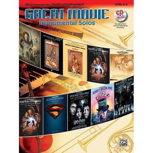 Great Movie Instrumental Solos for Cello BK/CD
