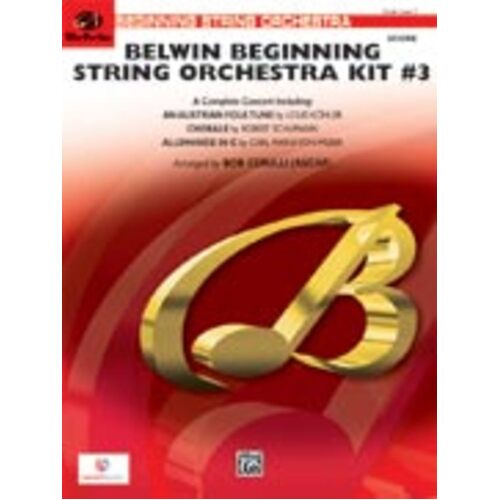 Belwin Beginning String Orchestra Kit No 3 So Book