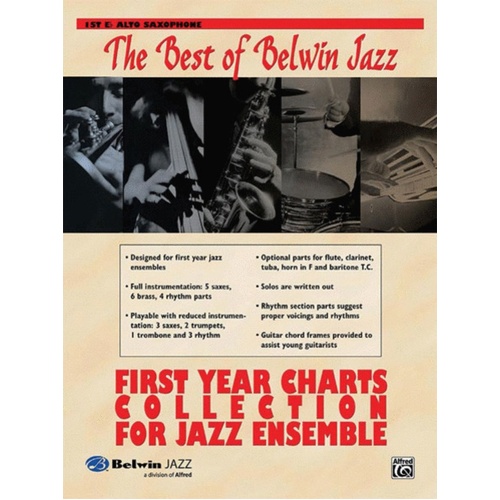 Best Of Belwin Jazz First Year Charts 1st A/Sax Book