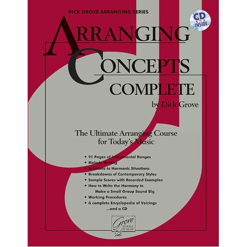 Arranging Concepts Complete Book and CD by Dick Grove
