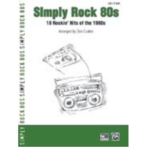 Simply Rock 80s Easy Piano Arr Coates Book