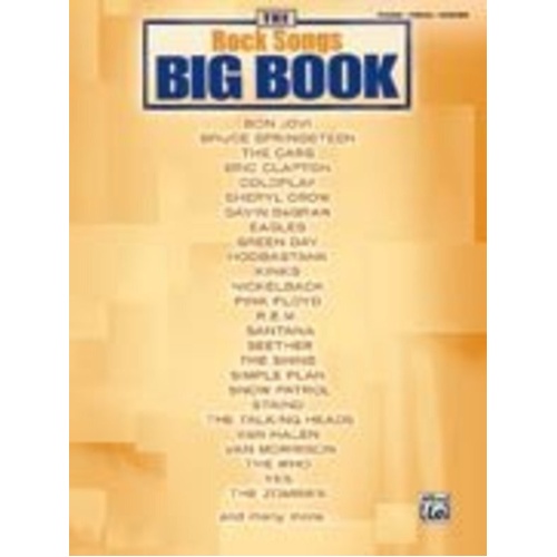 The Rock Songs Big Book PVG by Alfred Music