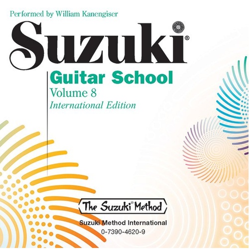Suzuki Guitar School Vol. 8 CD - Performance CD by Shinichi Suzuki, Alfred Music, Guitar, International Edition, Includes Various Compositions