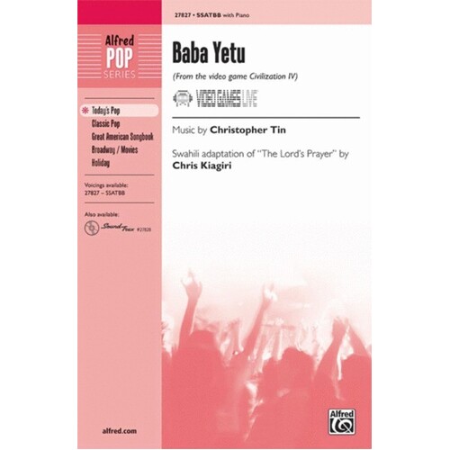 Baba Yetu (From Civilization Iv) SSATBb (Octavo) Book