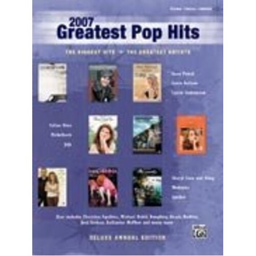 Greatest Pop Hits 2007 PVG Book
