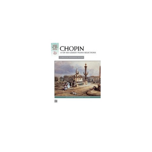 Chopin 14 of His Easiest Piano Selections Book and CD Edition