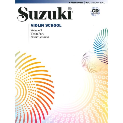 Suzuki Violin School Book 3 Book/CD Violin Part New Ed Book