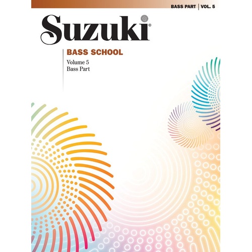Suzuki Bass School Vol. 5 Bass Part by Shinichi Suzuki - Double Bass, 24 Pages, Alfred Music