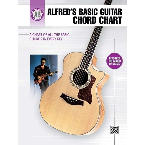 Alfred's Basic Guitar Chord Chart - Essential Reference Guide for Beginners