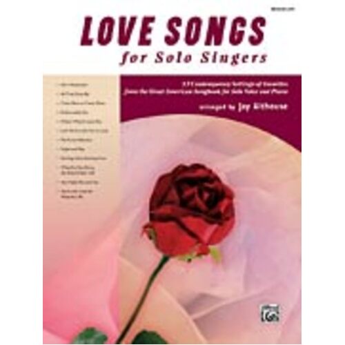 Love Songs For Solo Singers Medium Low Book/CD