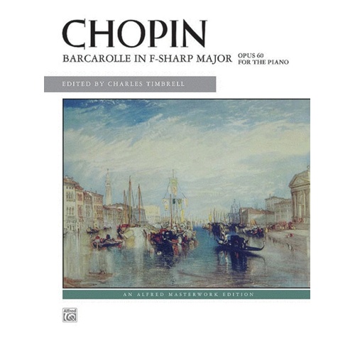 Barcarolle Op 60 F Sharp Book