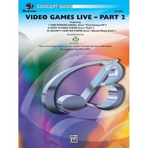 Video Games Live Part 2 Arr Ford Concert Band 3 Score/Parts
