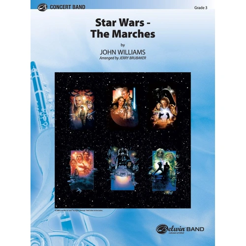 Star Wars - The Marches CB3 SC/PTS by John Williams, Arr. Jerry Brubaker, Alfred Music, Band, 236 Pages, Pop Concert Band Series