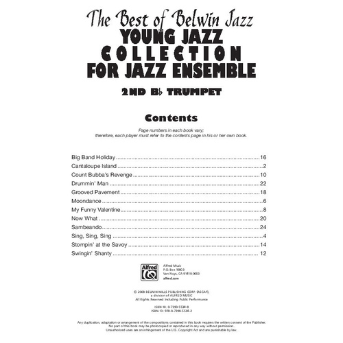 Best of Belwin Jazz Young Jazz Collection 2nd Trumpet