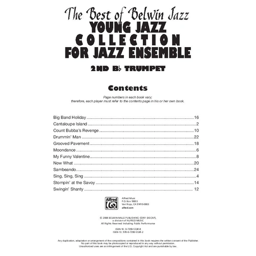 Best of Belwin Jazz Young Jazz Collection 2nd Trumpet