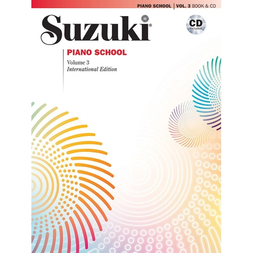 Suzuki Piano School Volume 3 Book & CD - International Edition