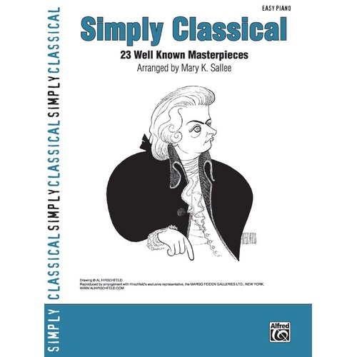 Simply Classical Easy Piano by Mary K. Sallee - 80 Pages, Easy Piano Arrangements, Alfred Music