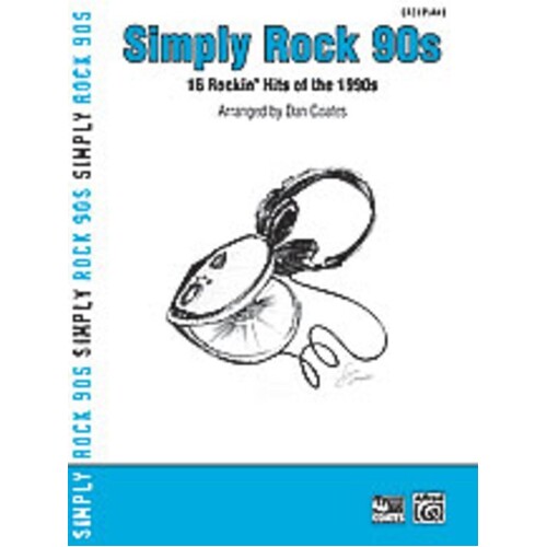 Simply Rock 90s Easy Piano Arr Coates Book