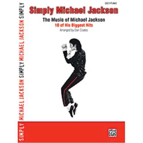 Simply Michael Jackson Easy Piano Arr Coates Book